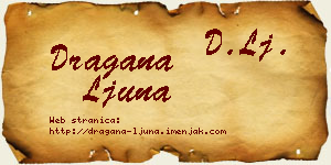 Dragana Ljuna vizit kartica